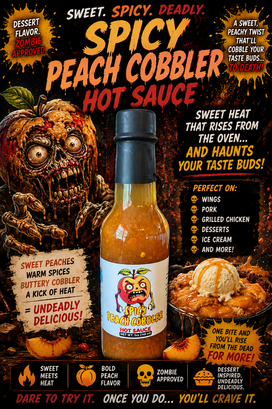 Spicy Peach Cobbler Hot Sauce